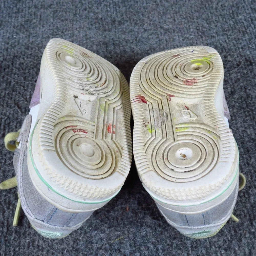 Nike Force 1 LV8 TD Infant Sneakers Size 6 Easter White Multi-Color Leather
